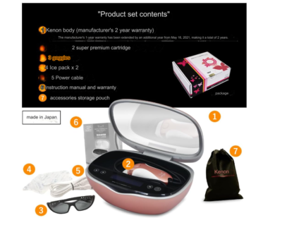 Mtech KE-NON Home Hair Remover Whole Body Pink Gold From Japan | eBay