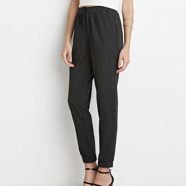 Forever 21 Pinstripe Jogger Pants XS | eBay
