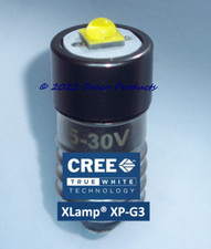 Cree Led Bulb 5 Watt 7v - 12 Volt Bike Replacement E10 Mes Non-polarity Bright Cree Led Bulb 5 Watt 7v - 12 Volt Bike Replacement E10 Mes Non-polarity Bright