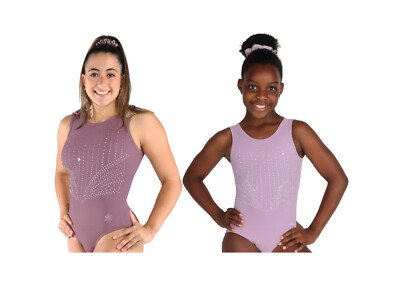 NEW! Paradise Gymnastics Leotard by Snowflake Designs-Champagne or Lavender Mist