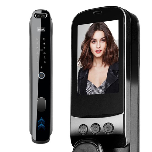 3D Face Recognition Unlock Digital Door Lock With Camera FIngerprint Password DE - Picture 1 of 24
