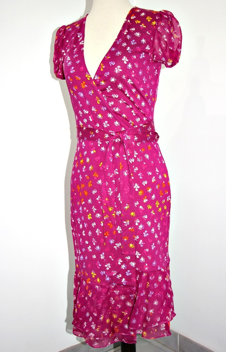 DIANE VON FURSTENBERG Layton Silk Jersey and Chiffon Ruffle DIANE VON FURSTENBERG Layton Silk Jersey and Chiffon Ruffle