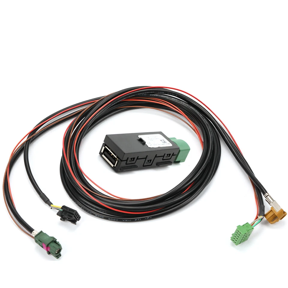 MIB2 USB Carplay Media Switch Harness Set for VW Passat B8 Caddy Tiguan Golf 7 - Image 3 of 4