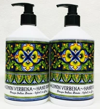 Lemon Verbena 2 Bottles Home & Body Co Hand Soap Wash Liquid 21.5 oz