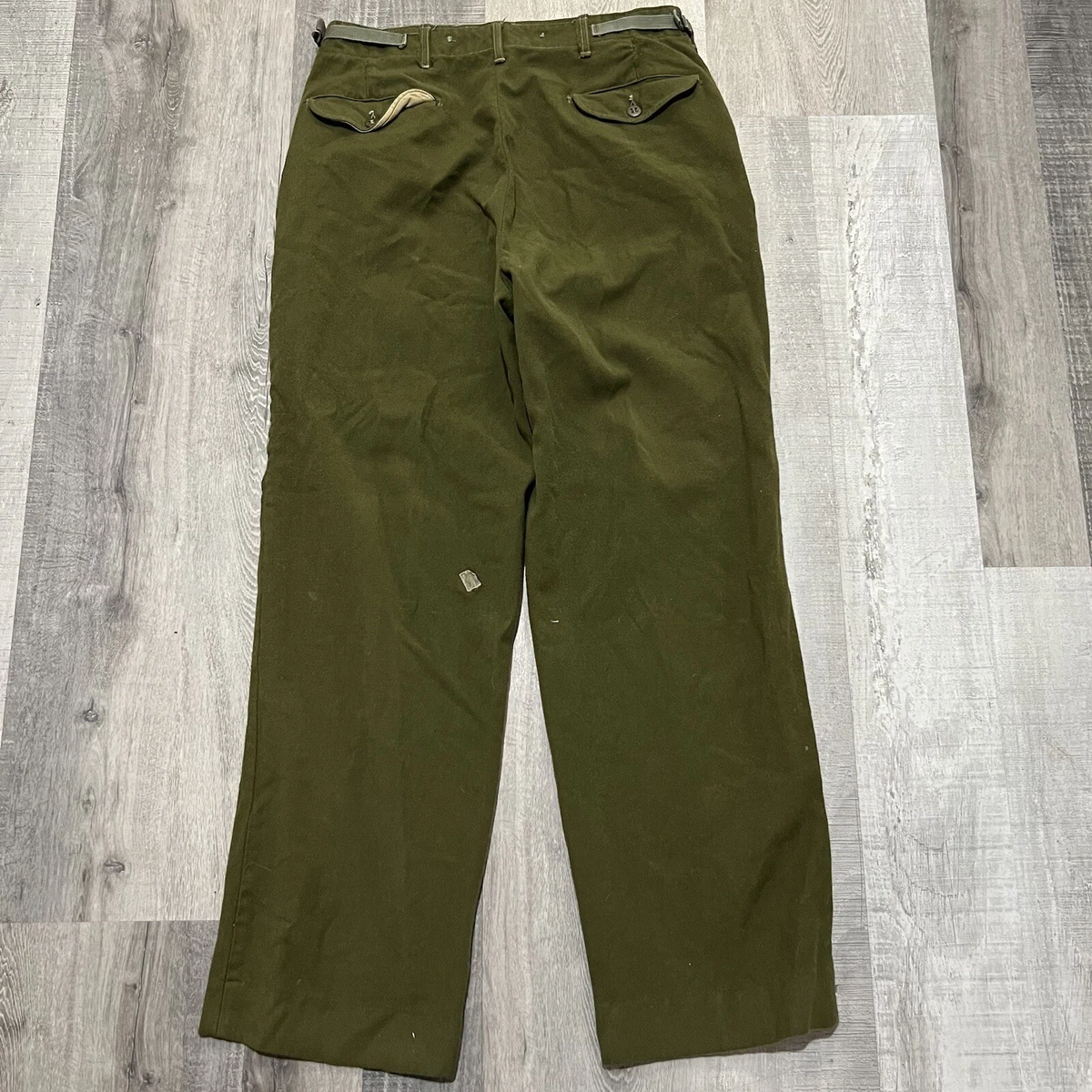 Vintage US Military Green 50s/60s Wool Field Prentice Zip Baggy