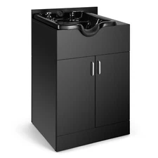 Professional Backwash Sink Station with Shampoo Bowl Salon Beauty Spa Equipments