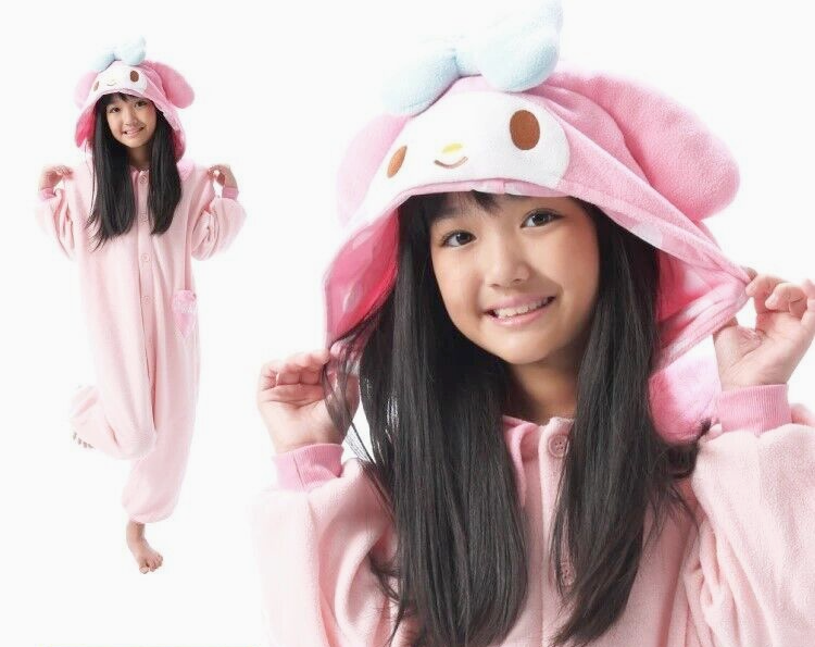 SAZAC Sanrio My Melody Kids 130cm Costume Fleece Kigurumi Cosplay