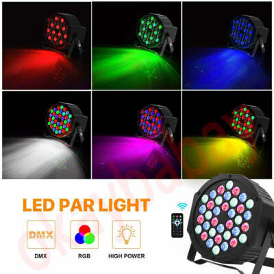 UKING 108W Par Light Beam Stage Lighting 36LED RGB DMX512 Party DJ Disco Club