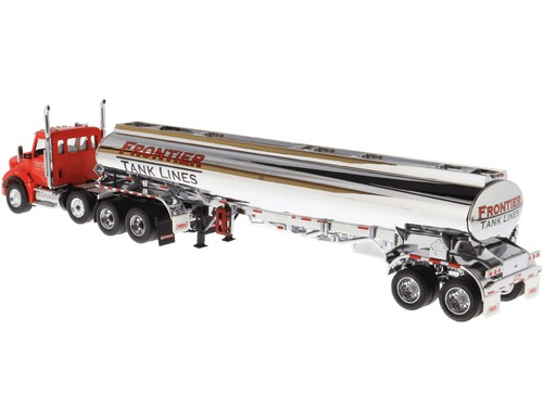 KENWORTH T880 SBFA W/ PETROLEUM TANKER RED & CHROME 1/50 DIECAST MASTERS 64190 - 第 3/9 張圖片