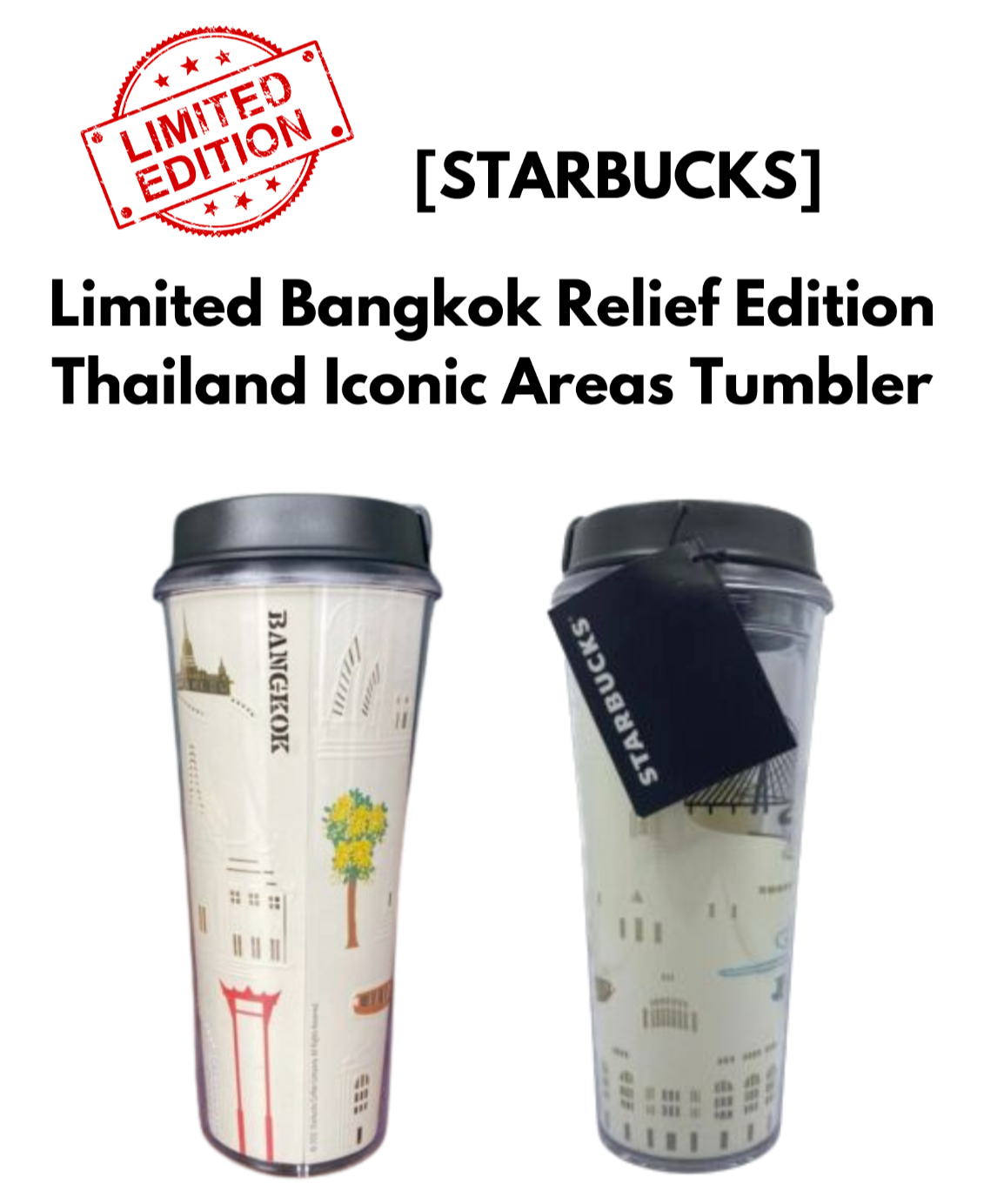 [STARBUCKS]Tumbler Limited Bangkok Relief Edition Thailand Iconic Areas