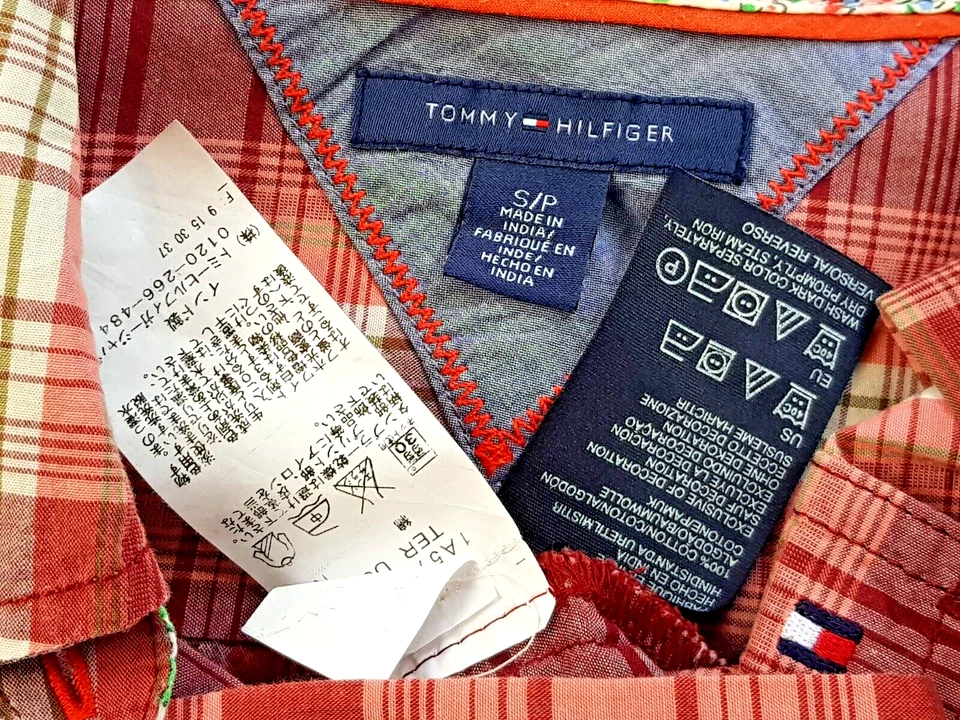 TOMMY HILFIGER Womans Pink Check L/S EVENING SHIRT - S - RRP £89 - Image 3 of 4