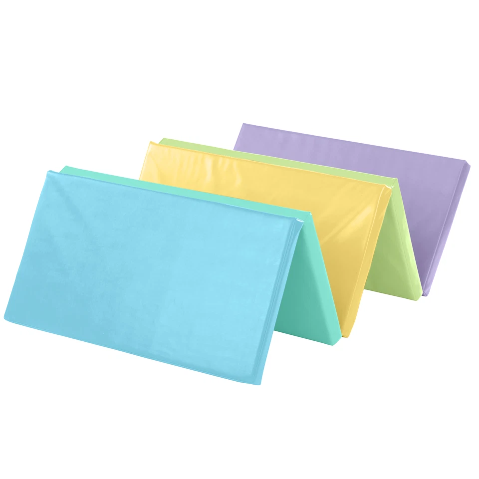 New-Bounce Tumbling Mat for Kids - Pastel Gymnastics Mat - Folding Exercise Mat - Image 2 of 3