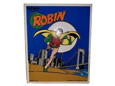Vintage 1976 Playskool DC Comics Robin Wooden Puzzle 380-04 Made In USA