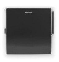 Brabantia Toilettenpapierhalter Classic Klopapierhalter Schwarz Matt Rostfrei