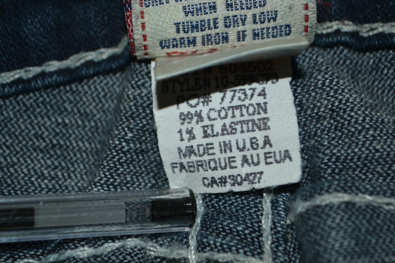 True Religion Women's Julie Slim Skinny Blue Denim Jeans Sz 26x33 thumbnail 10