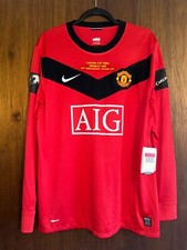 BNWT Long Sleeve 2010 Carling Cup Final Manchester United #3 Evra L
