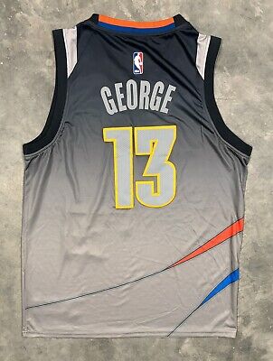 Paul George Oklahoma City OKC Thunder Gray Nike Swingman Paul George Oklahoma City OKC Thunder Gray Nike Swingman