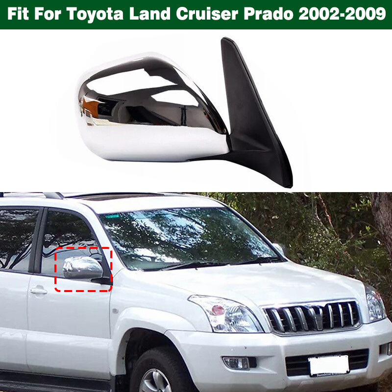 5Pin Right Side View Mirror Chrome For Toyota Land Cruiser Prado
