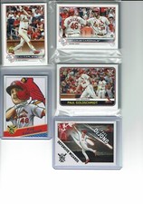 2022 Topps Baseball Series 1 & 2 St. Louis Cardinals Team Set (22) Base Cards ++
