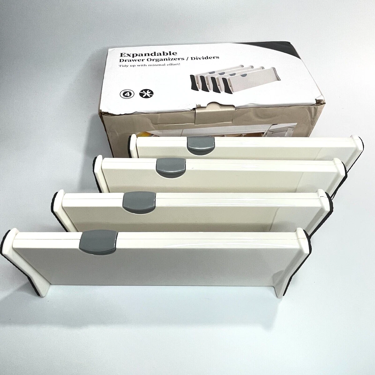 Expandable Tall Drawer Dividers 4 Pack 6 Inch High Dresser