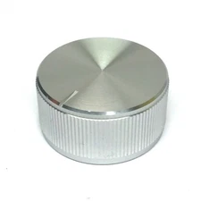 (1) HI-FI 70s Style 1-1/4" Raw Aluminum Knob for Guitar/Bass/Amp K-HIFI-LA