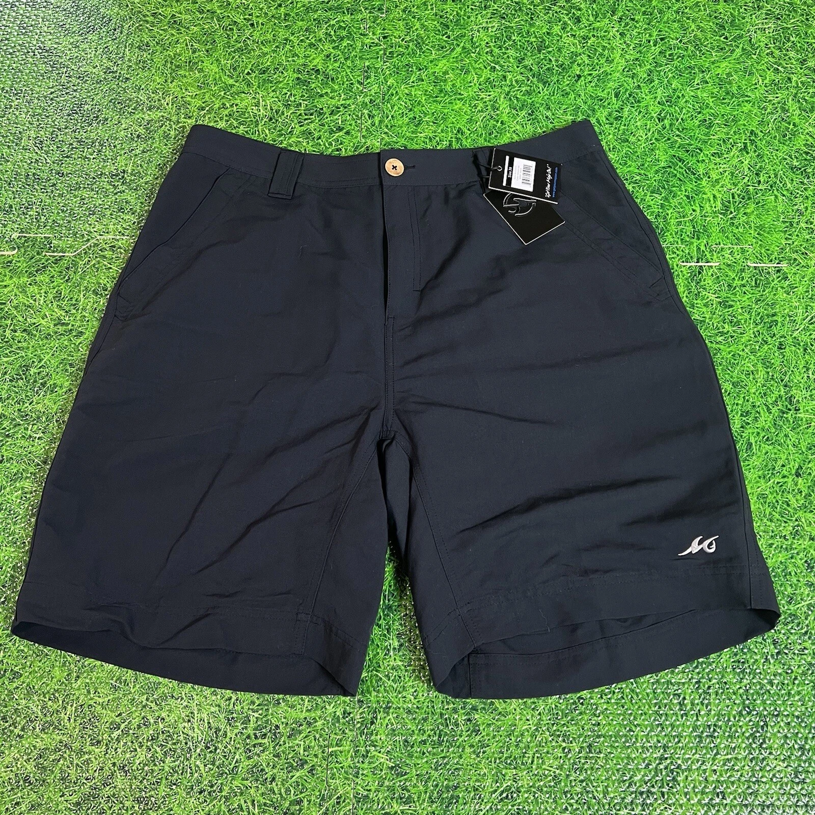 Mojo Mens Fishing Shorts Size 38 Black Chino Shorts New With Tags