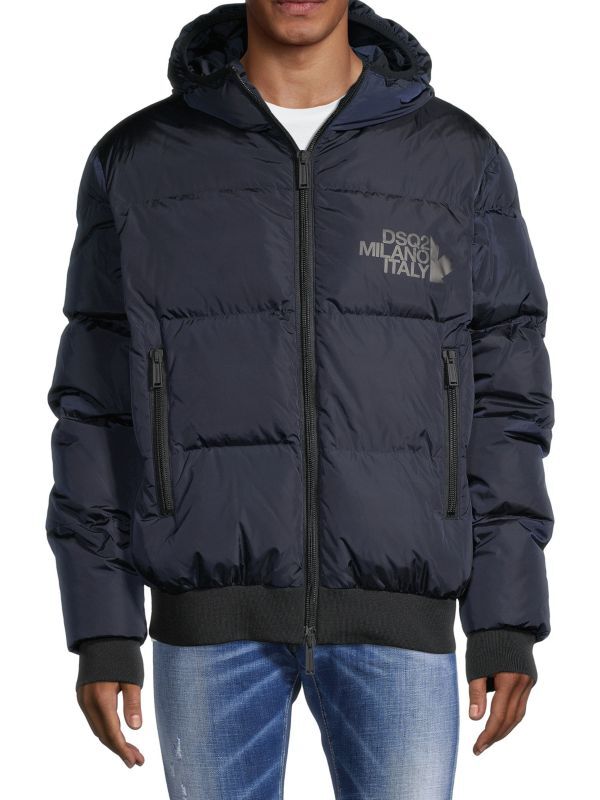 DSQUARED2 Channel-Quilt Hooded Puffer Jacket Size 54 | eBay