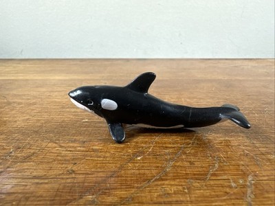 Vintage 1996 Safari Ltd Killer Whale figure Orca Marine Science