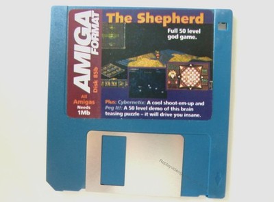 81773 Disk 85b Amiga Format - The Shepherd / Cybernetic / Peg It - Commodore Ami