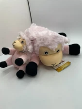 New Zoobies Blanket Pet Lola Pink Sheep Lamb Pillow 3 in 1 Mom Baby Toy Mini