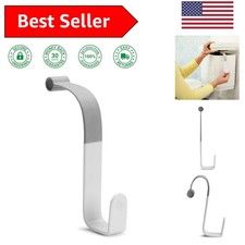 Minimalist Gray Potty Hook for Efficient Bathroom Organization  Style