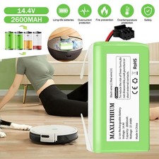 14.4V 2600mAh Replacement Battery Li-ion For Eufy RoboVac Rechargeable Battery