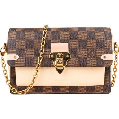 Louis Vuitton Damier Ebene Monogram Vavin Chain Crossbody Bag Tasche