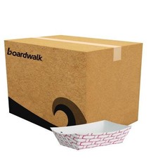 Boardwalk Paper Food Baskets, 0.25 lb Cap, 2.69 x 4 x 1.05, Red/White, 1,000/CT