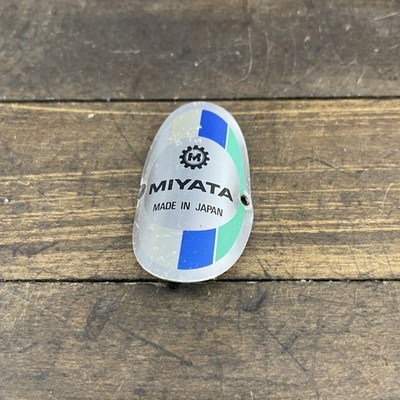 Vintage Miyata Bicycle Head Badge Aluminum Plate Made in  display picture 2