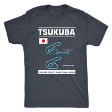 Tsukuba Circuit Race Track Outline Series T-shirt