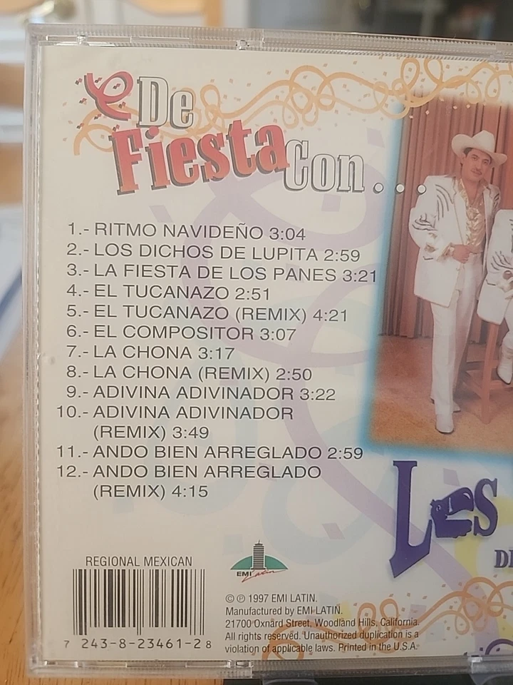 Los Tucanes De Tijuana - De Fiesta Con... CD 1997 EMI Latin - Image 4 of 4