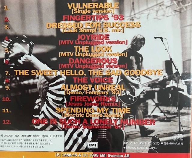 Roxette Rarities CD Compilation Made in Japan OBI 1995 rare tracks top condition - Bild 2 von 4