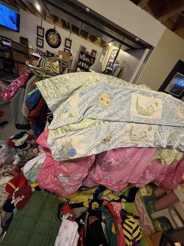 Baby Jungle Valances 2-58” Long. Blue And Light Green Soft Velvet Like Material.