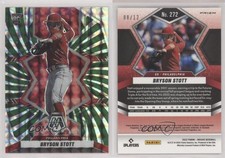 2022 Panini Mosaic Rookies Green Swirl Prizm /12 Bryson Stott #272 Rookie RC