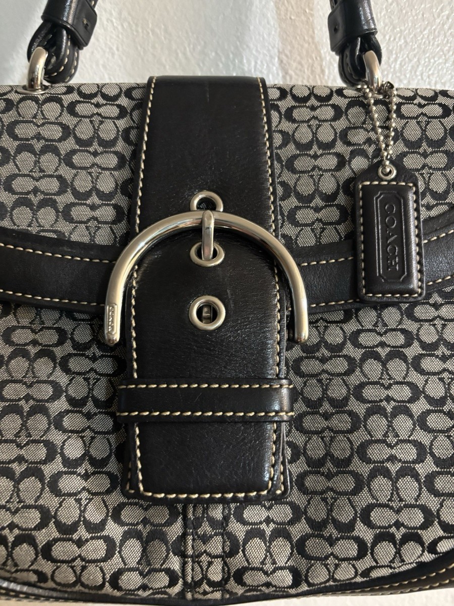 Vintage Coach Soho Signature Mini C Flap Bag 7078 | eBay