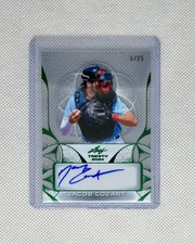 JACOB COZART 2024 Leaf Trinity Clear Green Foil Auto Prospect RC /25 PACK FRESH!