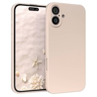 HandyhüLle FüR Apple Iphone 16 Plus Silikon Back Cover Schutz Handy Case Taupe