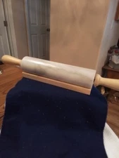 Koville Marble Rolling Pin, Non-Stick African Stone Polished Dough Roller, Pasta