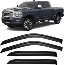 Window Visors Rain Guards for 2010-2026 Dodge Ram 2500  3500 Crew Cab, Windo...