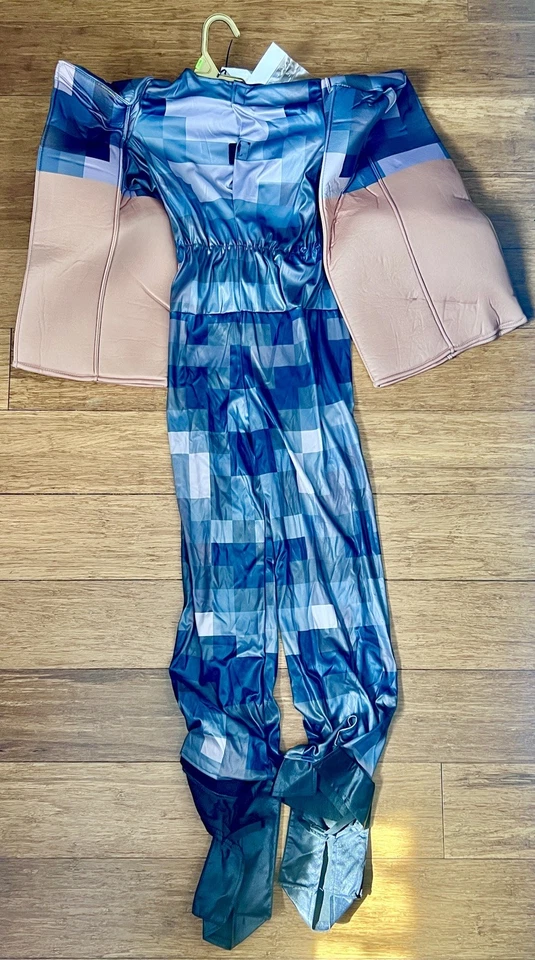 NEW Disguise Boy’s Minecraft Steve Netherite Armor Halloween Costume M8-10 - Image 2 of 4