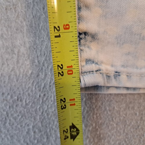 Pantalones de mezclilla Chico’s 1 platino skimmer cortos para mujer 8 lunares descoloridos azul claro - Imagen 9 de 15