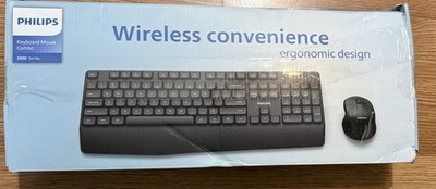 Philips 3000 Series Professional 2.4GHz Wireless SPK6348 Keyboard & SPK7348 Mous
