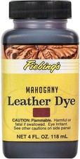 Fiebing's Leather Dye 4 Oz Mahogany Alcohol Based Leather Color