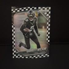 2025 Panini Prizm Garrett Wilson Black and White Checkerboard #178 Jets!